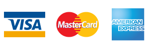 Visa Mastercard AMEX accepted